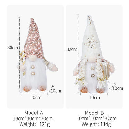 Kerstmanpop Feestdecoratie – 30 cm Kerstfiguur voor Binnen