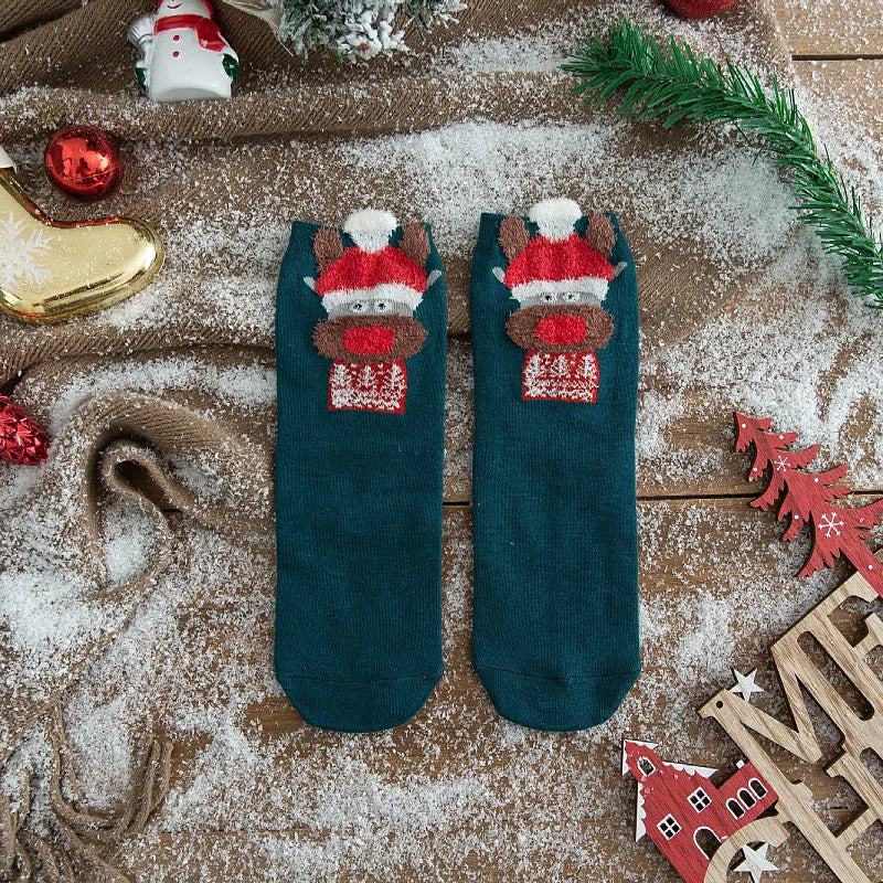 Kerstpret Sokken – Katoenen Kerstsokken voor Dames en Heren met Print