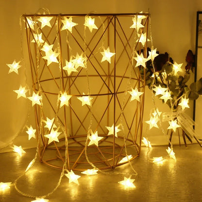 LED Sterrenlichtslinger voor Binnen en Buiten, USB of Batterij