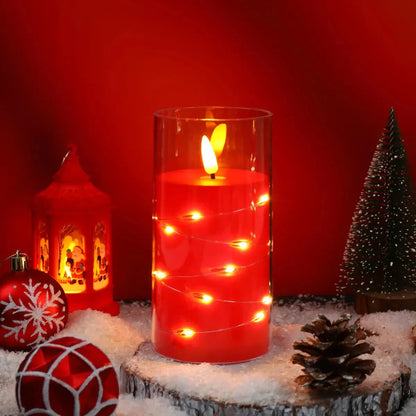 LED Kaars met Flikkerend Licht – Batterijgevoede Kerstdecoratie