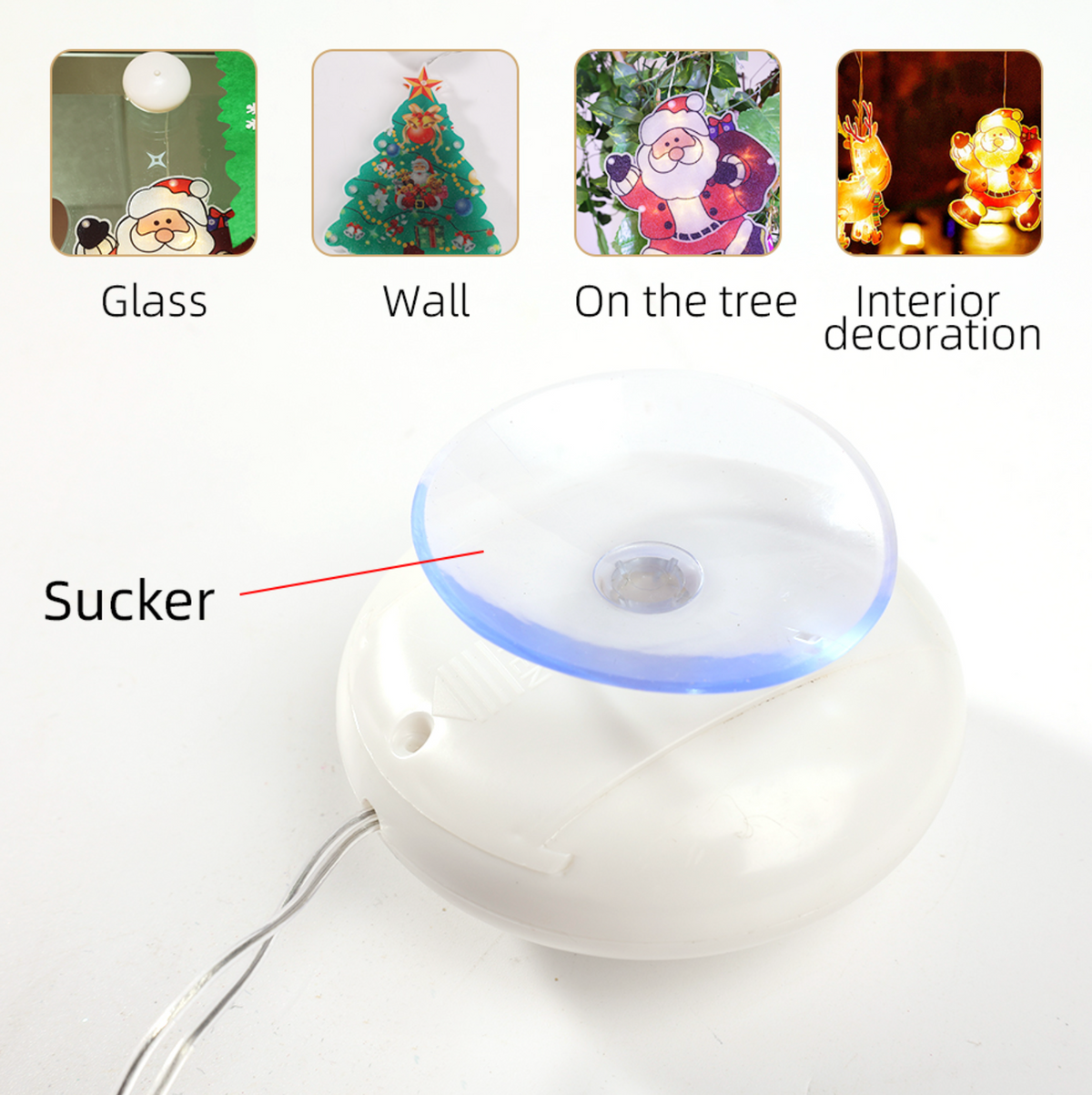 Kerstlicht Figuren – 3-Delige LED Set voor Ramen en Deuren