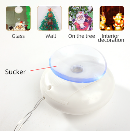 Kerstlicht Figuren – 3-Delige LED Set voor Ramen en Deuren