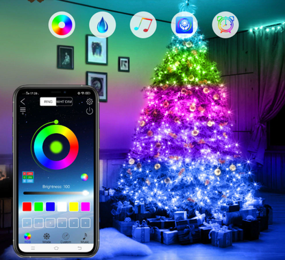 KleurNova Slimme Kerstverlichting RGB LED met App en Muziekfunctie
