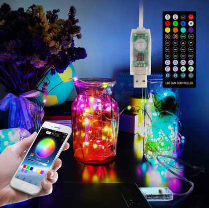 KleurNova Slimme Kerstverlichting RGB LED met App en Muziekfunctie