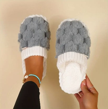 Dames Fluffy Huisslippers Zoravelle met Zachte Voering en Open Neus