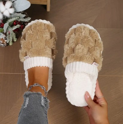 Dames Fluffy Huisslippers Zoravelle met Zachte Voering en Open Neus