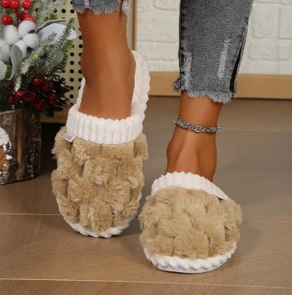 Dames Fluffy Huisslippers Zoravelle met Zachte Voering en Open Neus