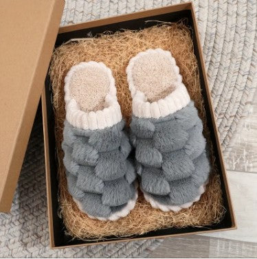 Dames Fluffy Huisslippers Zoravelle met Zachte Voering en Open Neus