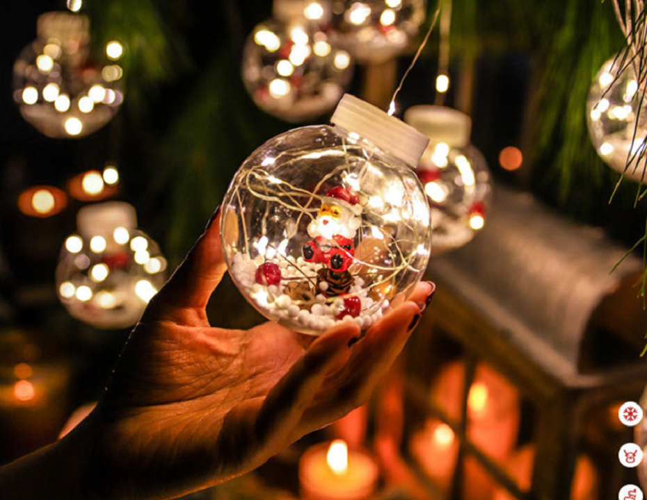 Kerstbolgloed – LED Gordijnverlichting met Afstandsbediening en 8 Lichtstanden