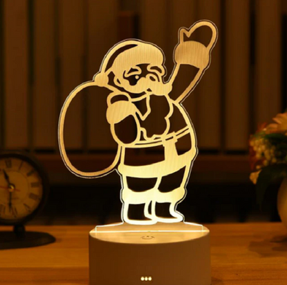 Kerstvenster – LED-sfeerlamp met warm wit licht en USB-aansluiting