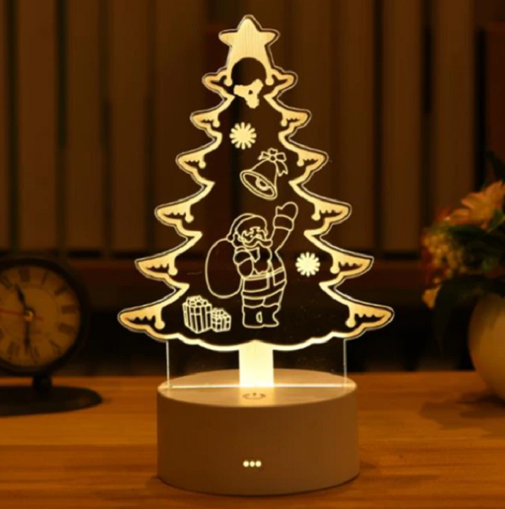 Kerstvenster – LED-sfeerlamp met warm wit licht en USB-aansluiting