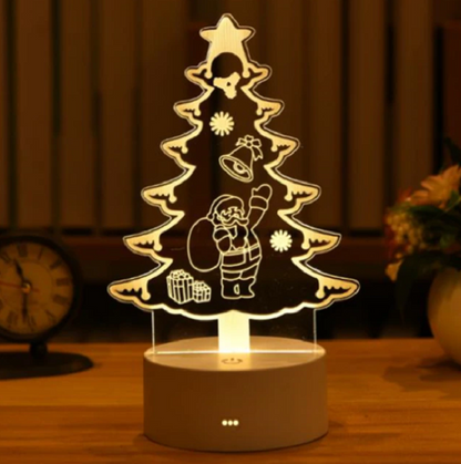 Kerstvenster – LED-sfeerlamp met warm wit licht en USB-aansluiting