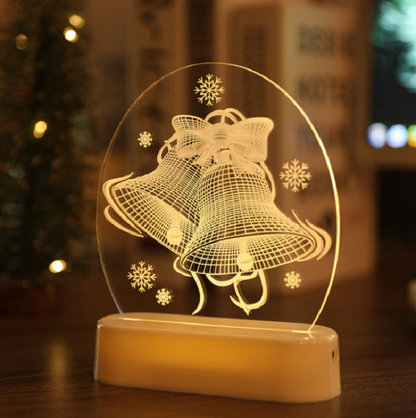 Kerstvenster – LED-sfeerlamp met warm wit licht en USB-aansluiting