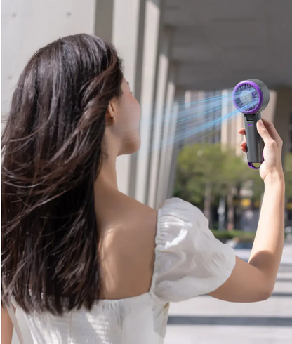 KoelGrip Mini Ventilator met Koelplaat Oplaadbaar en 100 Snelheden