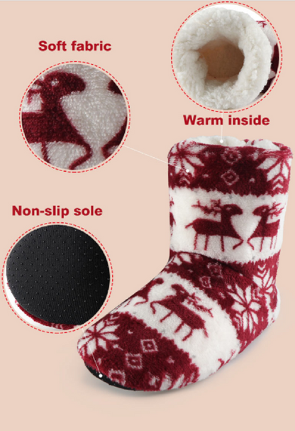 Winterstap – Warme Kerstsokken met Antislipzool voor Dames en Heren