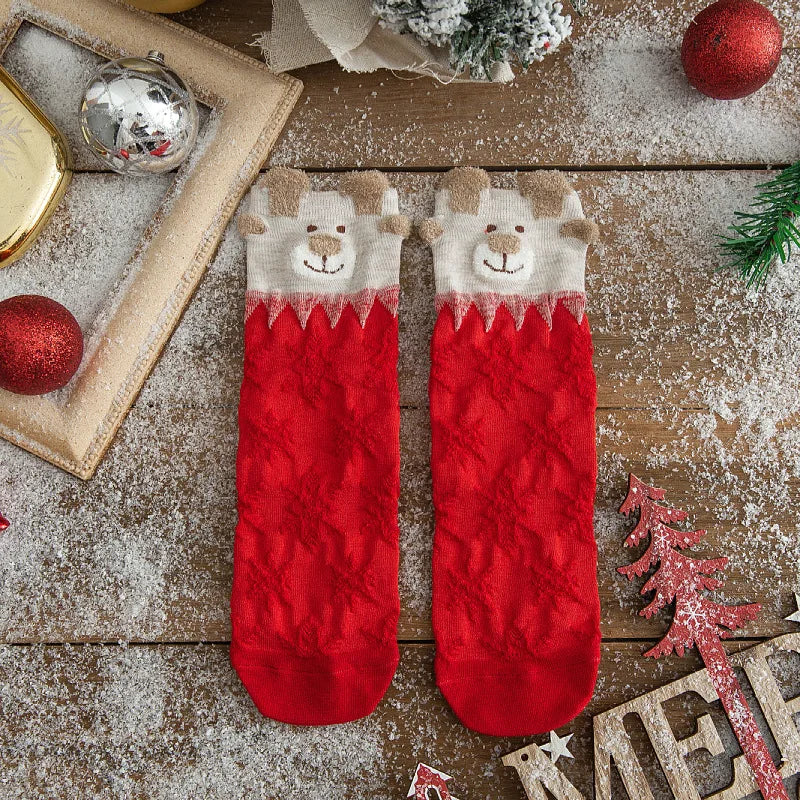Kerstpret Sokken – Katoenen Kerstsokken voor Dames en Heren met Print