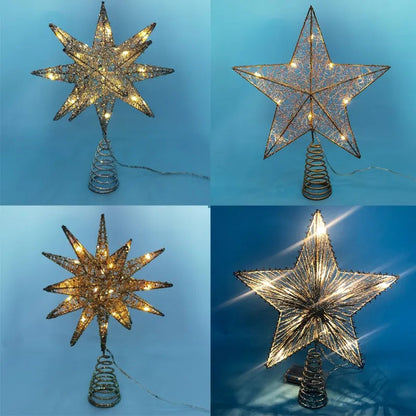 Kerstboom Stertop – Spiraalvormige LED Boomtop met Warm Licht