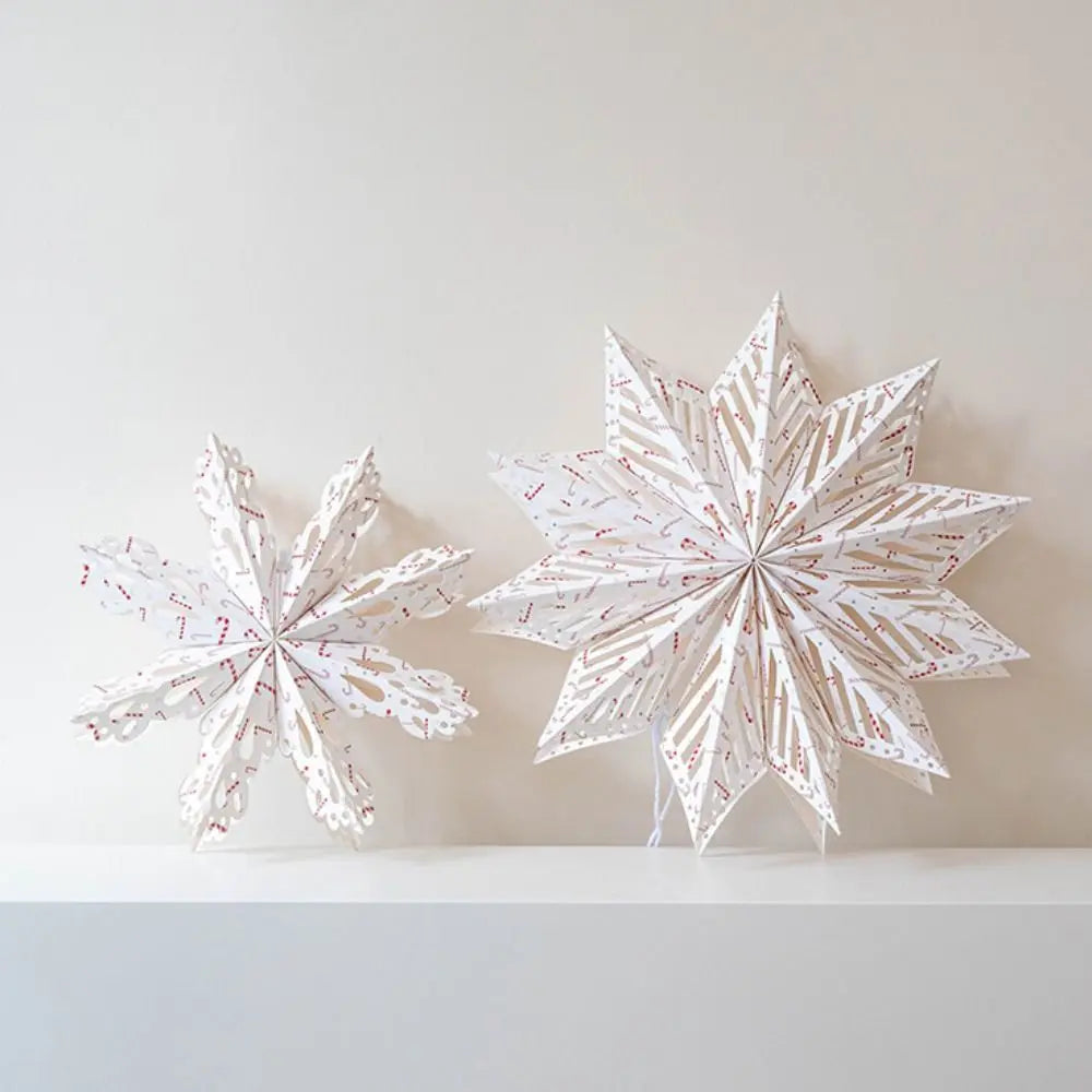 Winterster 3D Sneeuwvlok Lampenkap voor Kerstdecoratie 30 cm