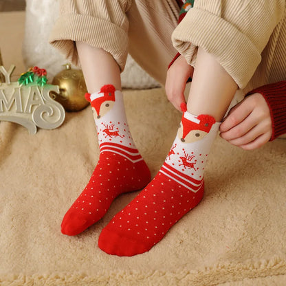 Kerstsokken Dames en Kinderen – Feestelijke Sokken met Kerstmotieven