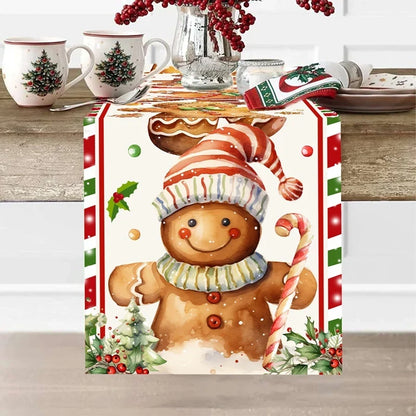 Peperkoekpret Kersttafelloper – Feestelijke Tafeldecoratie