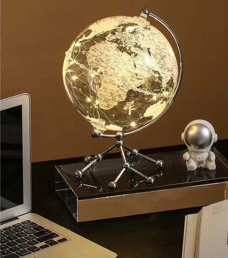 Royaleva LED Rotating World Globe Lamp – Verlichte Werelddecoratie