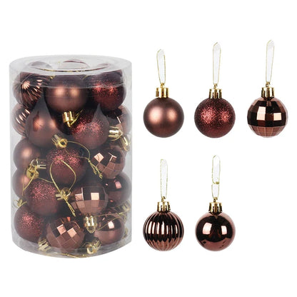 Kerstglans Noëlle – Set van 34 Kerstballen van 4 cm voor de Kerstboom