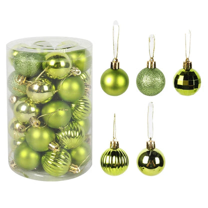 Kerstglans Noëlle – Set van 34 Kerstballen van 4 cm voor de Kerstboom