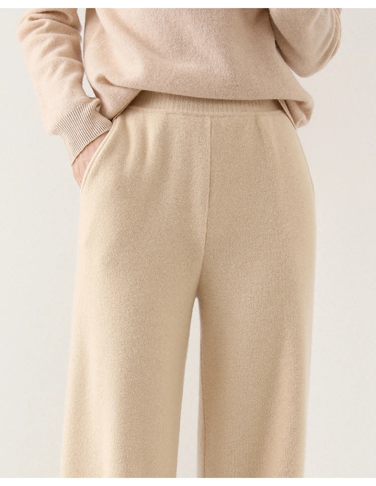 Mare Dames Corduroy Broek – Wijde Pijpen en Elastische Tailleband