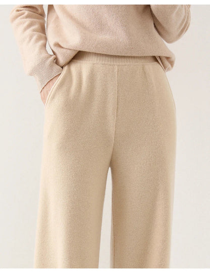 Mare Dames Corduroy Broek – Wijde Pijpen en Elastische Tailleband