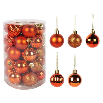 Kerstglans Noëlle – Set van 34 Kerstballen van 4 cm voor de Kerstboom