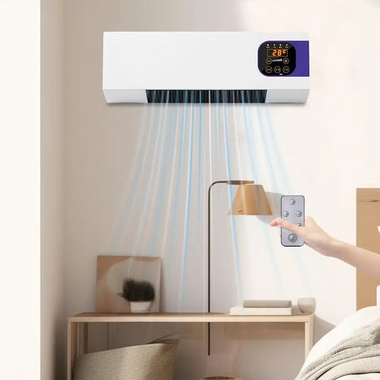 Wandventilator met Keramische Verwarming Afstandsbediening 2000W