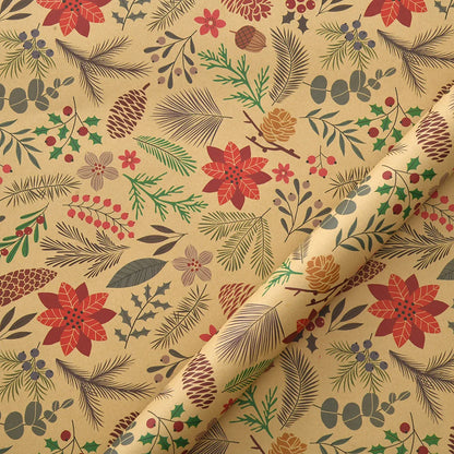 Kerst Inpakpapier – Feestelijk Cadeaupapier met Kerstmotieven 50x70 cm