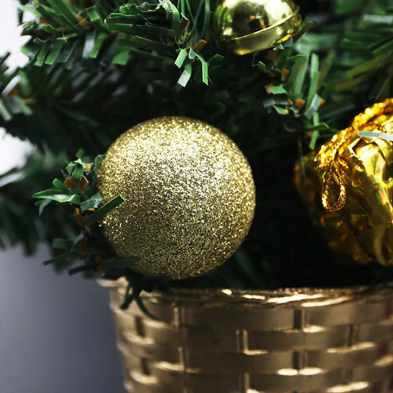 Mini Kerstboom – 21 cm Kerstdecoratie voor Bureau en Tafel