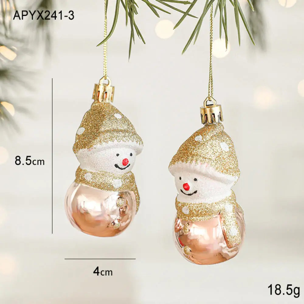 Kersthangers Feestkrans Set van 2 met Decoratieve Kerstfiguren