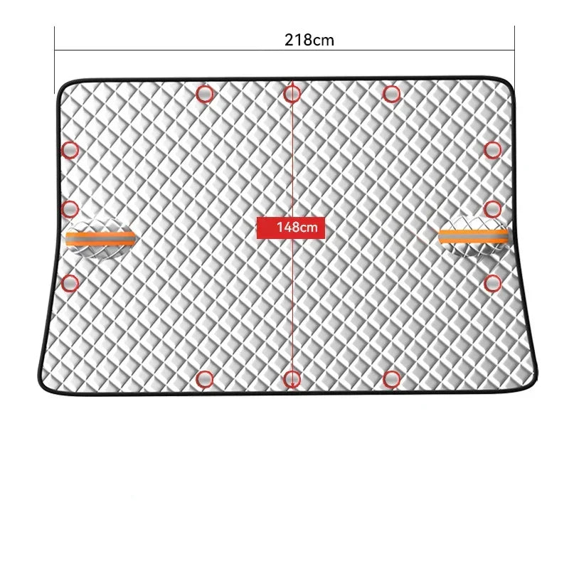 ThermoShield Auto Voorruit Hoes – Magnetische All Season Bescherming