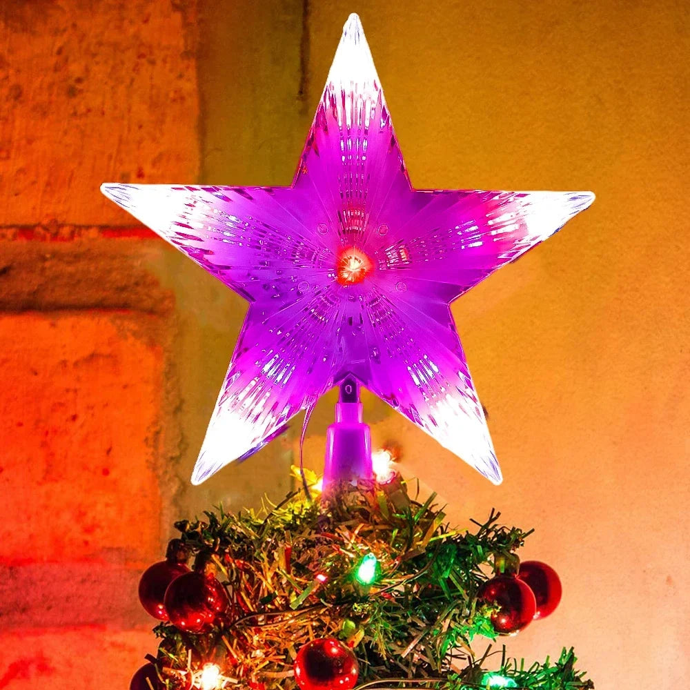 Sterrenstraling – LED Kerstster voor de Boomtop van 17 x 18 cm