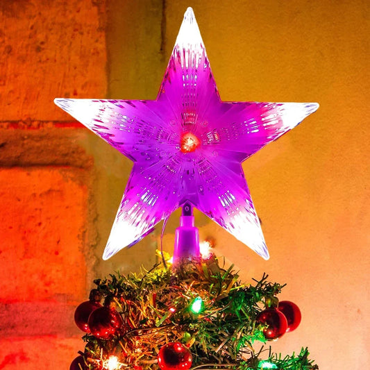Sterrenstraling – LED Kerstster voor de Boomtop van 17 x 18 cm