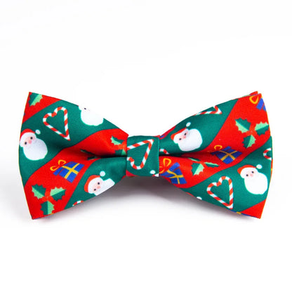 Kerststrikje Fien – Kinder Vlinderdas met Kerstmanprint voor Kerst