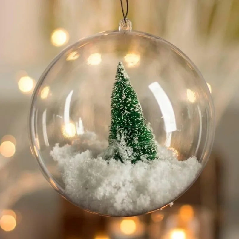 Transparante Kerstballen om te Vullen, 5 tot 10 cm, Diverse Sets