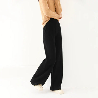 Mare Dames Corduroy Broek – Wijde Pijpen en Elastische Tailleband