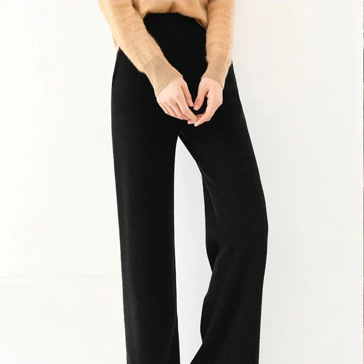 Mare Dames Corduroy Broek – Wijde Pijpen en Elastische Tailleband