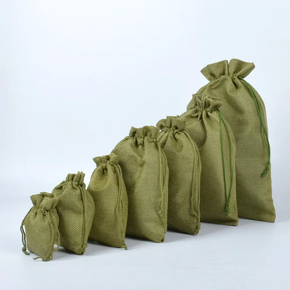 Jutevreugde – 50 Rood-Groene Cadeauzakjes met Trekkoord