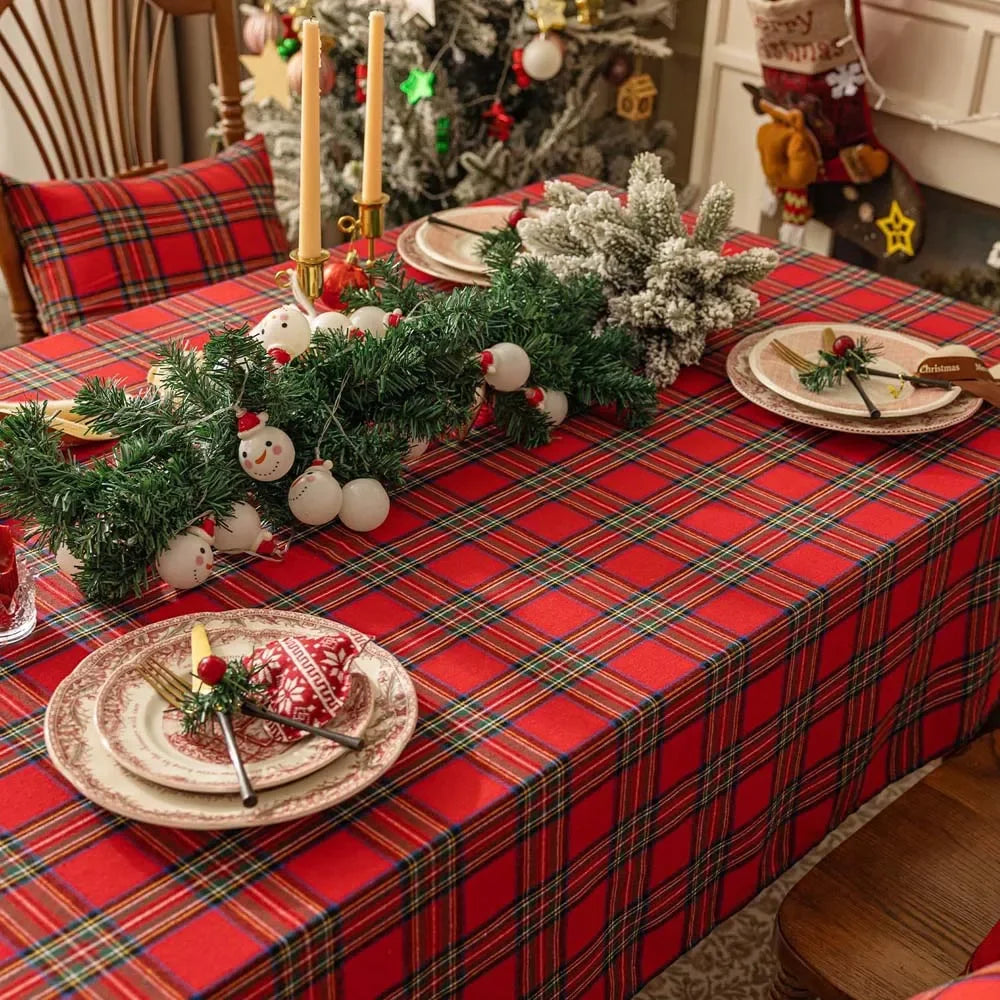 Kerst Tafelkleed Rood en Groen – Feestelijke Tafeldecoratie