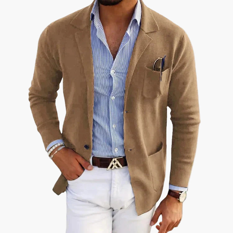 Heren Elegante Colbert met Revers – Klassieke Stijl voor Zakelijk & Dagelijks Gebruik