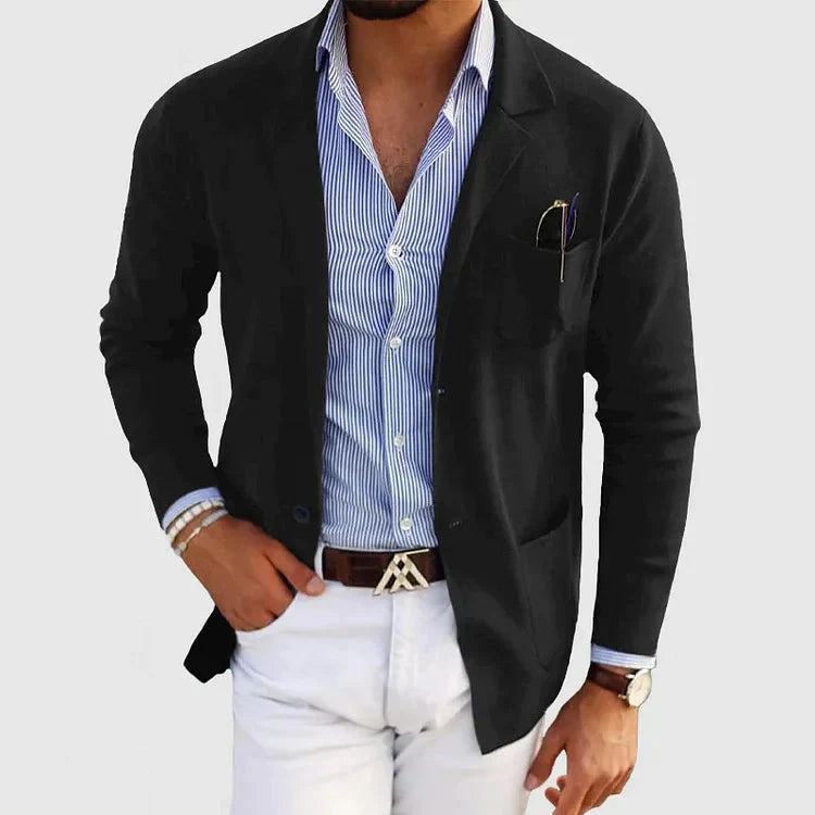 Heren Elegante Colbert met Revers – Klassieke Stijl voor Zakelijk & Dagelijks Gebruik
