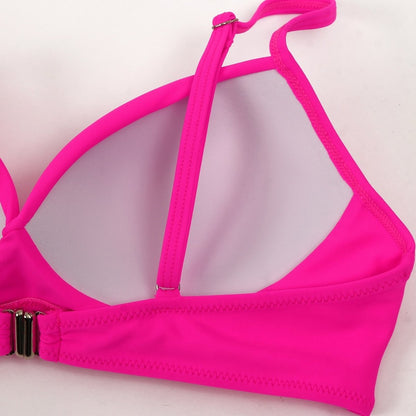 Serenova Dames Bikini met Hoge Taille Effen Design en Comfortabele Pasvorm