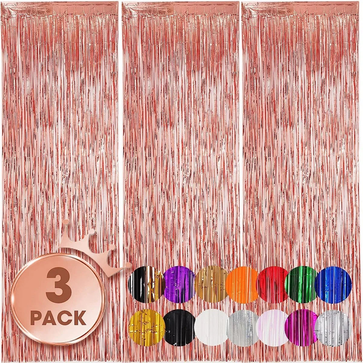 Feestgordijnen Set van 3 – Decoratieve Achtergrond voor Feesten