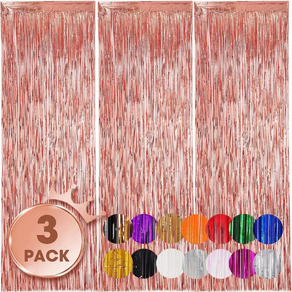 Feestgordijnen Set van 3 – Decoratieve Achtergrond voor Feesten
