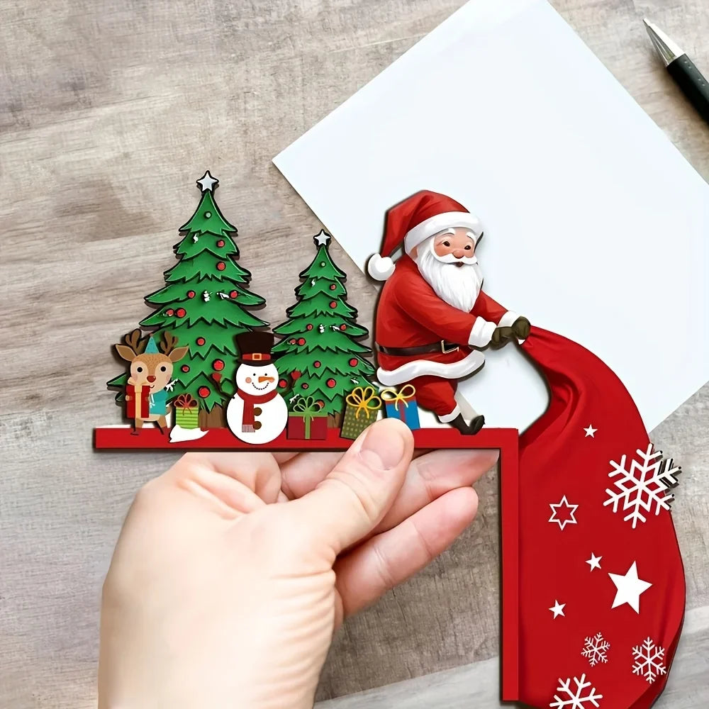 Kerstman Deurdecoratie Feestduo – Set van 2 Kerstfiguren
