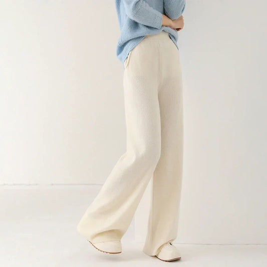 Mare Dames Corduroy Broek – Wijde Pijpen en Elastische Tailleband